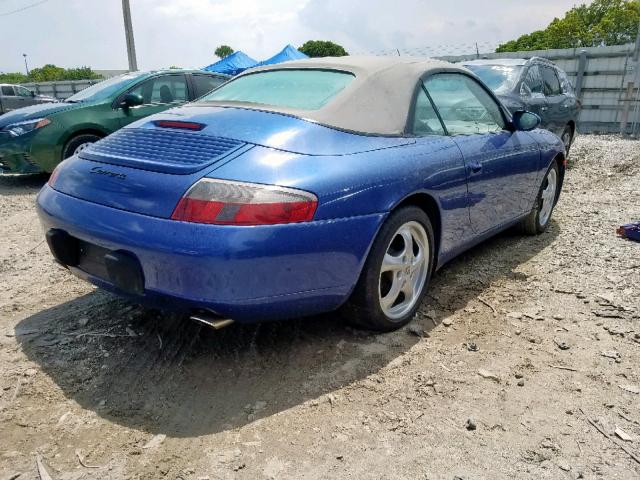 WP0CA29971S654149 - 2001 PORSCHE 911 BLUE photo 4