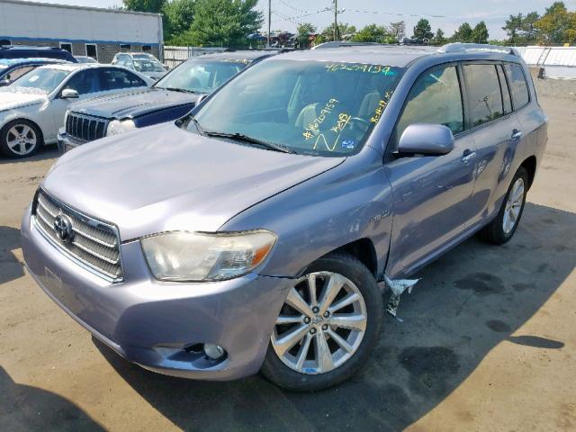 JTEEW44A982017888 - 2008 TOYOTA HIGHLANDER GRAY photo 2