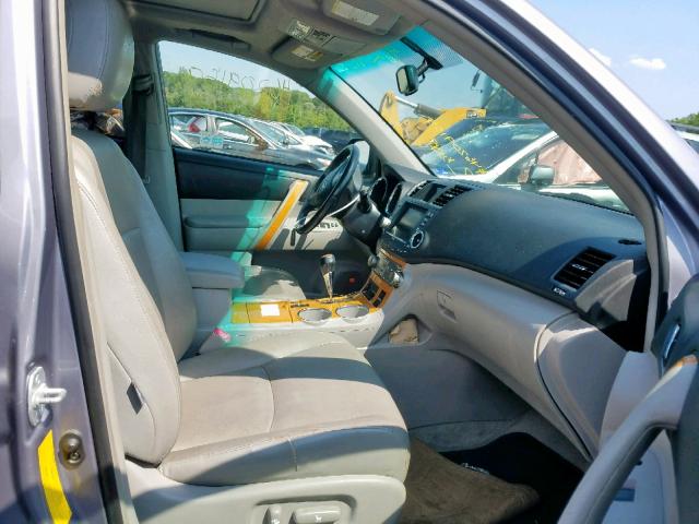 JTEEW44A982017888 - 2008 TOYOTA HIGHLANDER GRAY photo 5