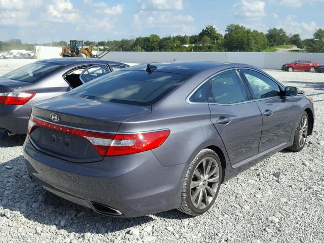 KMHFH4JGXDA250542 - 2013 HYUNDAI AZERA GLS GRAY photo 4