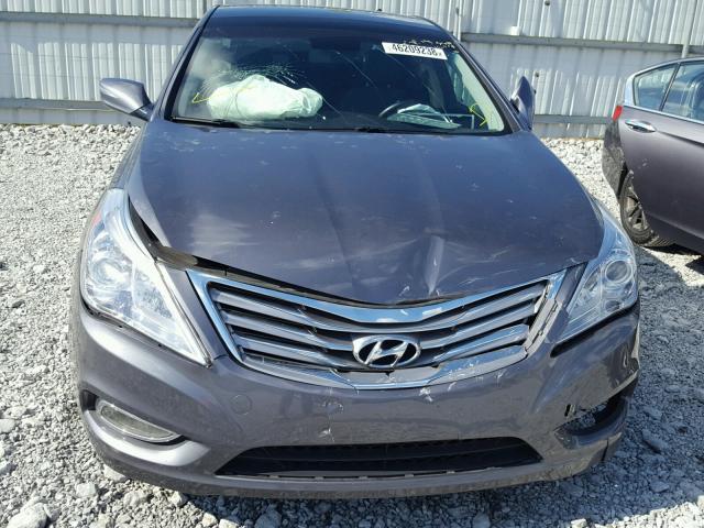 KMHFH4JGXDA250542 - 2013 HYUNDAI AZERA GLS GRAY photo 9