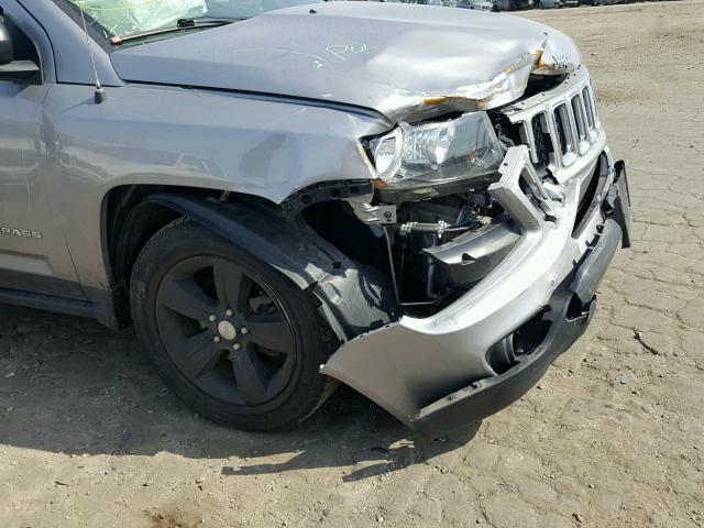 1C4NJDBB2GD617668 - 2016 JEEP COMPASS SP ნაცრისფერი ფოტო 9