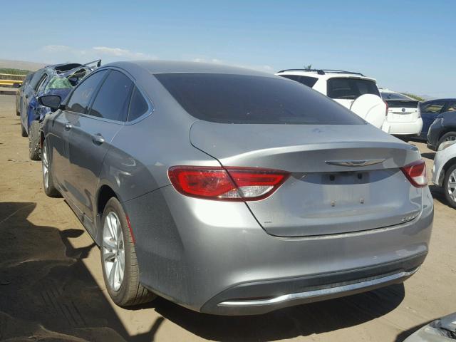 1C3CCCAB1GN151162 - 2016 CHRYSLER 200 LIMITE SILVER photo 3