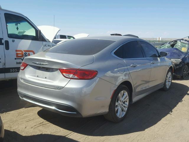 1C3CCCAB1GN151162 - 2016 CHRYSLER 200 LIMITE SILVER photo 4