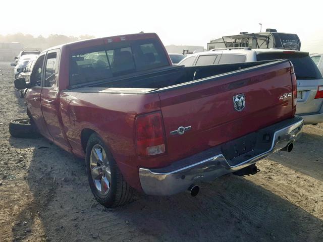 1D7RV1GT9AS207156 - 2010 DODGE RAM 1500 RED photo 3