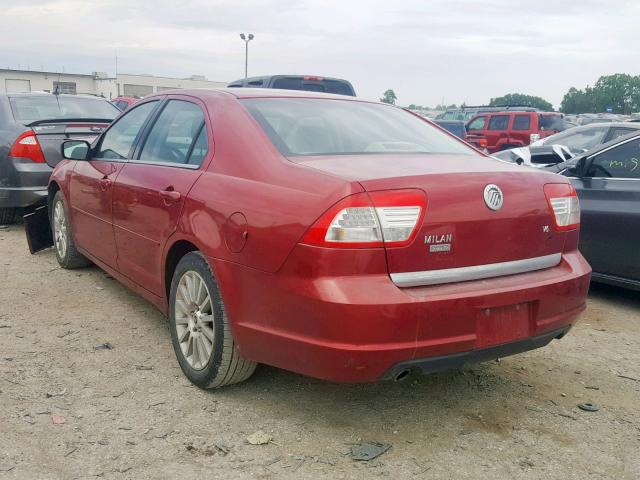 3MEFM08176R618029 - 2006 MERCURY MILAN PREM RED photo 3