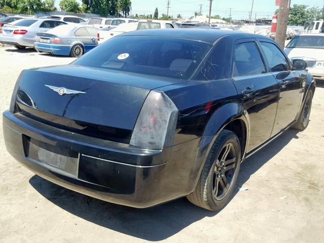 2C3KA43R47H894411 - 2007 CHRYSLER 300 BLACK photo 4