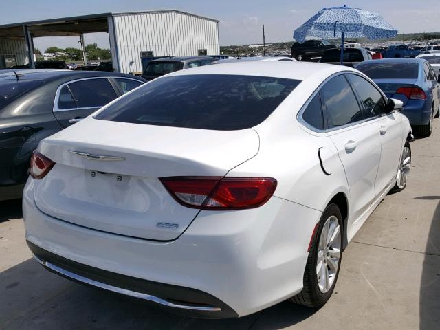 1C3CCCAB2GN125864 - 2016 CHRYSLER 200 LIMITE WHITE photo 4