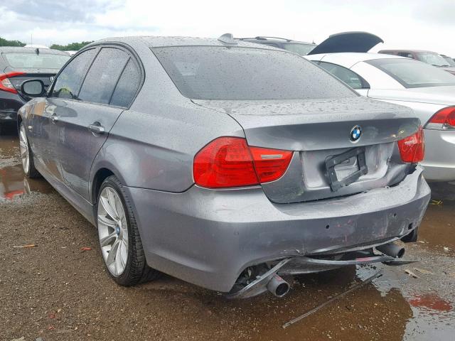 WBAPL5C56BA921529 - 2011 BMW 335 XI GRAY photo 3