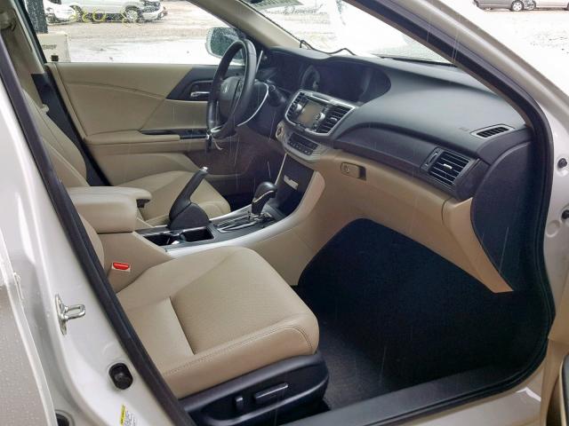 1HGCR2F84EA088713 - 2014 HONDA ACCORD EXL WHITE photo 5