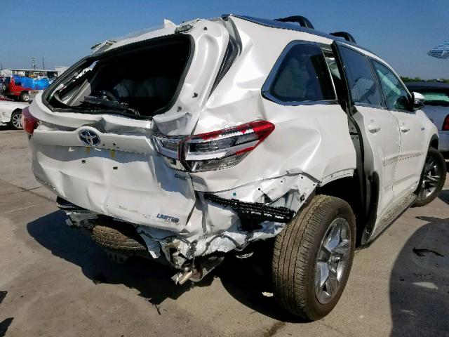 5TDDGRFHXKS052623 - 2019 TOYOTA HIGHLANDER WHITE photo 4