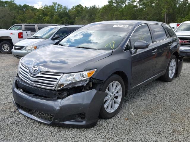 4T3ZA3BB1BU042261 - 2011 TOYOTA VENZA BASE GRAY photo 2