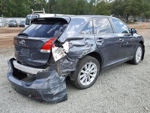 4T3ZA3BB1BU042261 - 2011 TOYOTA VENZA BASE GRAY photo 4