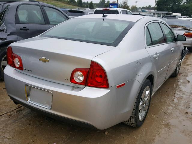 1G1ZH57B59F168191 - 2009 CHEVROLET MALIBU 1LT SILVER photo 4