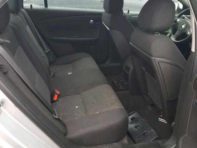 1G1ZH57B59F168191 - 2009 CHEVROLET MALIBU 1LT SILVER photo 6