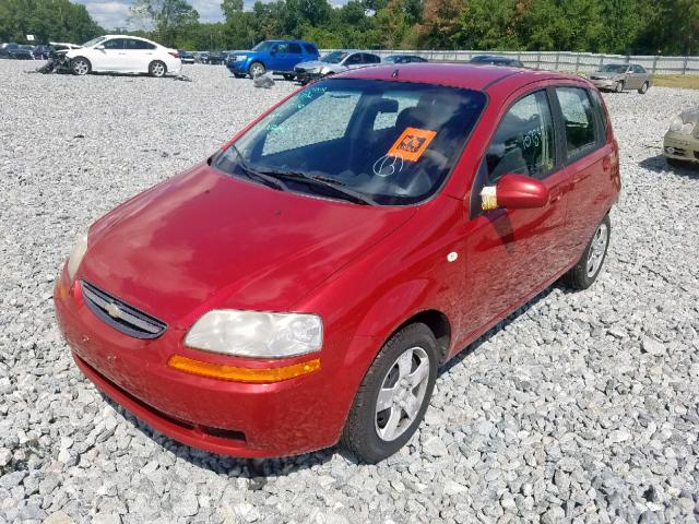 KL1TD66608B112806 - 2008 CHEVROLET AVEO BASE Qırmızı foto 2