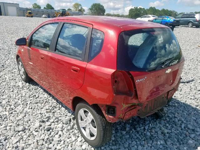 KL1TD66608B112806 - 2008 CHEVROLET AVEO BASE Qırmızı foto 3