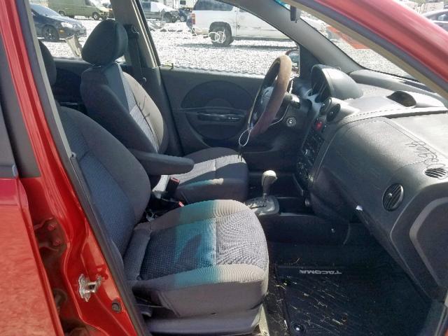 KL1TD66608B112806 - 2008 CHEVROLET AVEO BASE Qırmızı foto 5