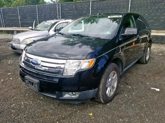 2FMDK48C87BA77804 - 2007 FORD EDGE SEL BLACK photo 2