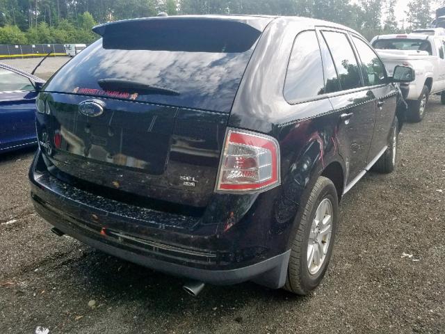 2FMDK48C87BA77804 - 2007 FORD EDGE SEL BLACK photo 4