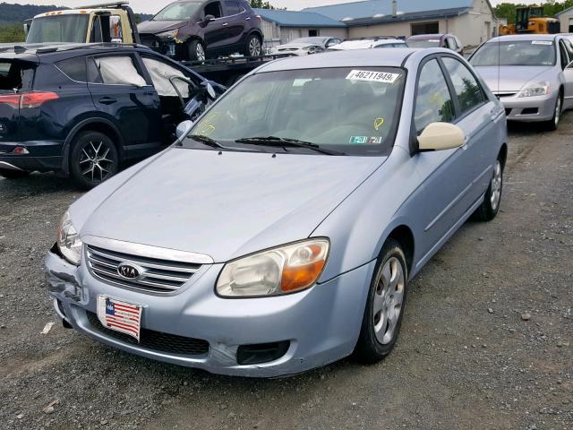 KNAFE121275393548 - 2007 KIA SPECTRA EX BLUE photo 2