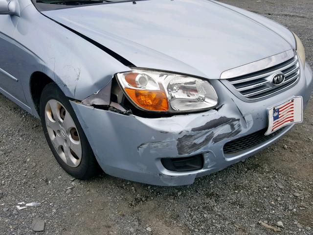 KNAFE121275393548 - 2007 KIA SPECTRA EX BLUE photo 9