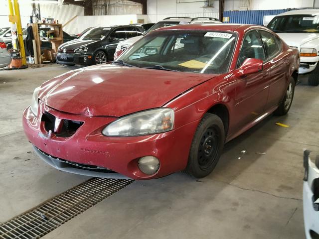 2G2WP522641265182 - 2004 PONTIAC GRAND PRIX RED photo 2