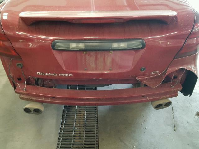 2G2WP522641265182 - 2004 PONTIAC GRAND PRIX RED photo 9
