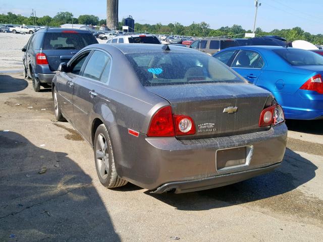 1G1ZC5E01CF207396 - 2012 CHEVROLET MALIBU 1LT BROWN photo 3