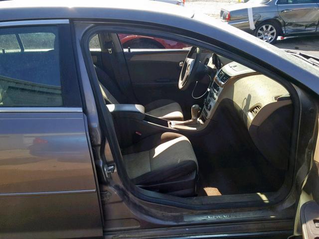 1G1ZC5E01CF207396 - 2012 CHEVROLET MALIBU 1LT BROWN photo 5
