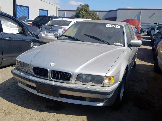 WBAGG83431DN89320 - 2001 BMW 740 I AUTO SILVER photo 2