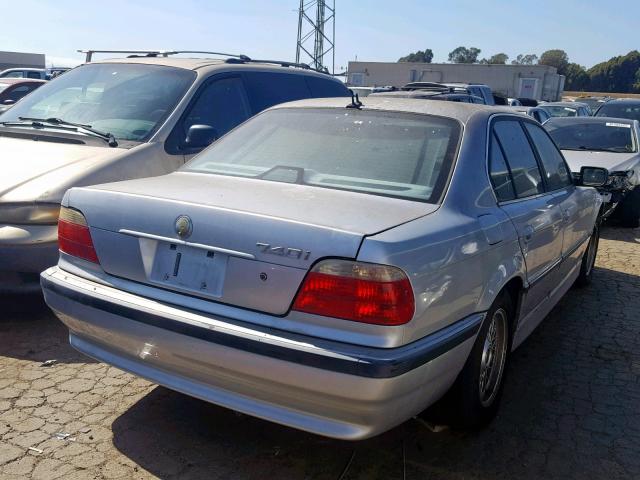 WBAGG83431DN89320 - 2001 BMW 740 I AUTO SILVER photo 4