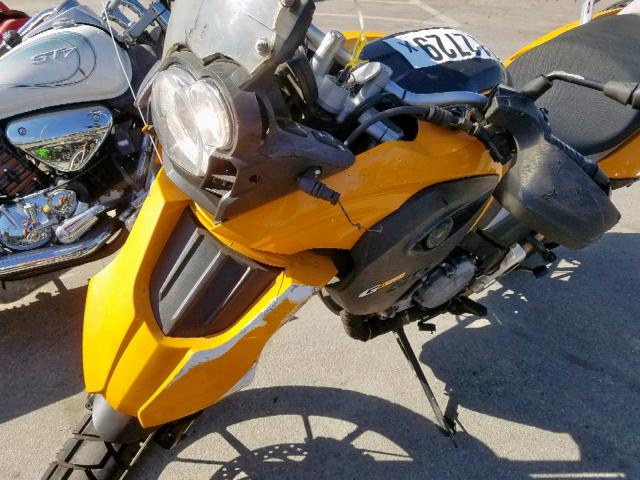 WB1018909DZY94819 - 2013 BMW G650 GS ORANGE photo 9