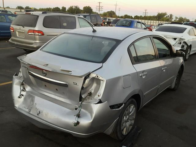 3N1AB6AP1CL687058 - 2012 NISSAN SENTRA 2.0 SILVER photo 4