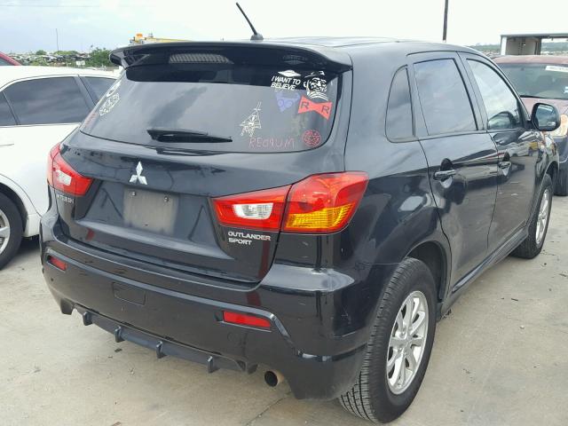 JA4AP3AU3BZ005284 - 2011 MITSUBISHI OUTLANDER BLACK photo 4