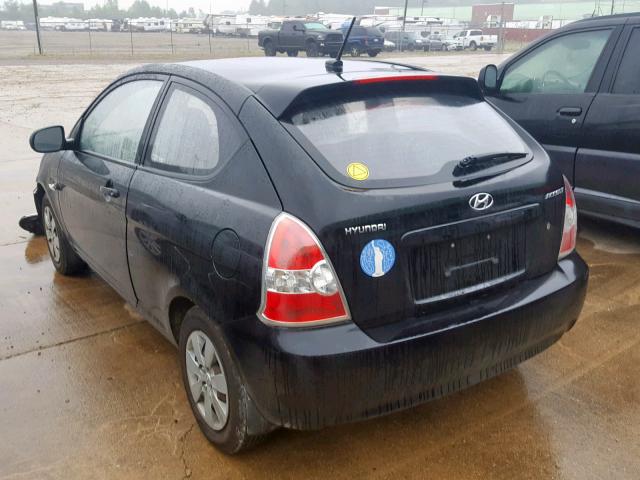 KMHCM3AC2AU175500 - 2010 HYUNDAI ACCENT BLU BLACK photo 3