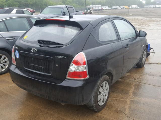 KMHCM3AC2AU175500 - 2010 HYUNDAI ACCENT BLU BLACK photo 4