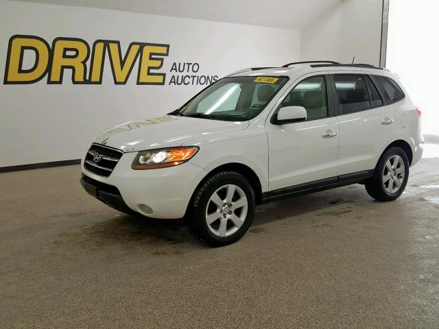 5NMSH13E27H031257 - 2007 HYUNDAI SANTA FE S WHITE photo 2