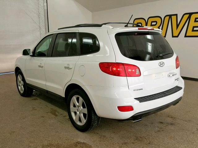 5NMSH13E27H031257 - 2007 HYUNDAI SANTA FE S WHITE photo 3