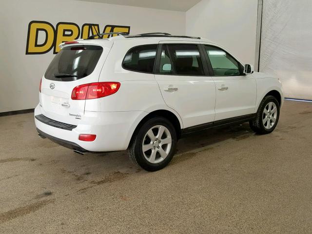 5NMSH13E27H031257 - 2007 HYUNDAI SANTA FE S WHITE photo 4