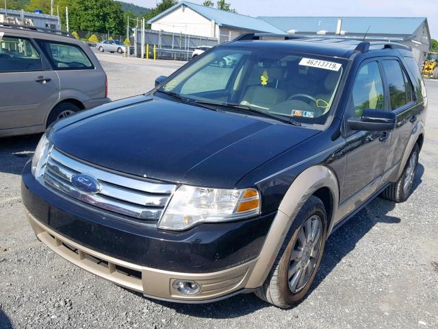 1FMDK07W48GA28209 - 2008 FORD TAURUS X E BLACK photo 2