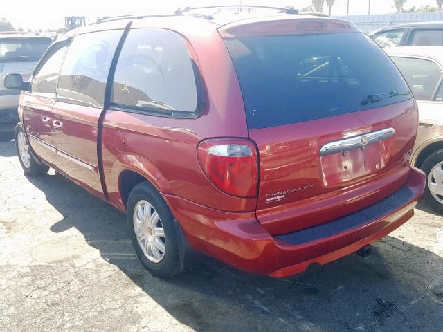 2A4GP54LX7R100614 - 2007 CHRYSLER TOWN & COU MAROON photo 3