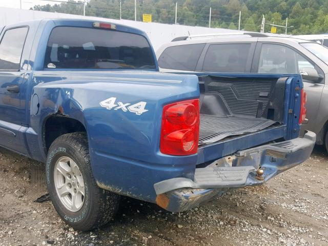 1D7HW48N25S202963 - 2005 DODGE DAKOTA QUA BLUE photo 9