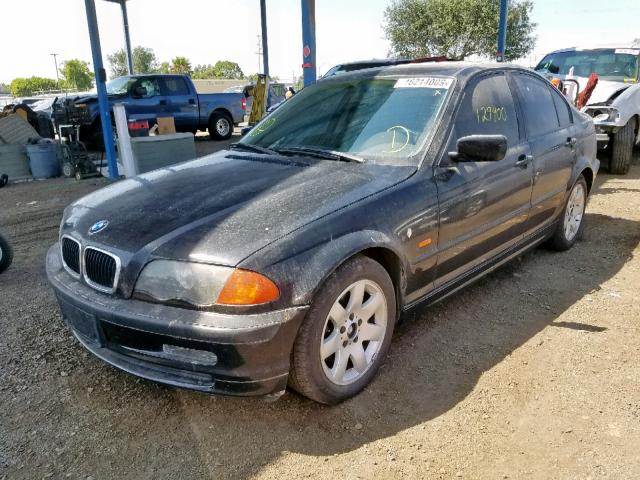 WBAAN37491NJ10658 - 2001 BMW 325 I BLACK photo 2