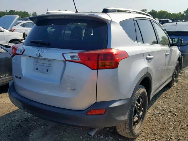 JTMZFREVXFJ030124 - 2015 TOYOTA RAV4 LE SILVER photo 4