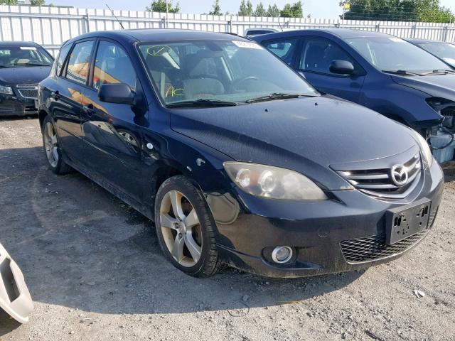 JM1BK143951319492 - 2005 MAZDA 3 HATCHBAC BLACK photo 1