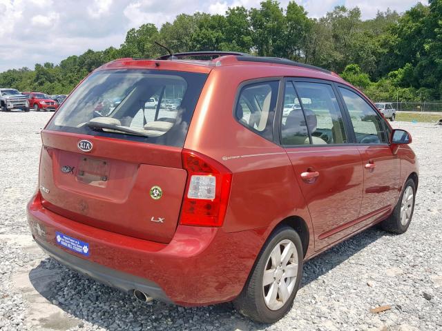 KNAFG525377088987 - 2007 KIA RONDO BASE RED photo 4