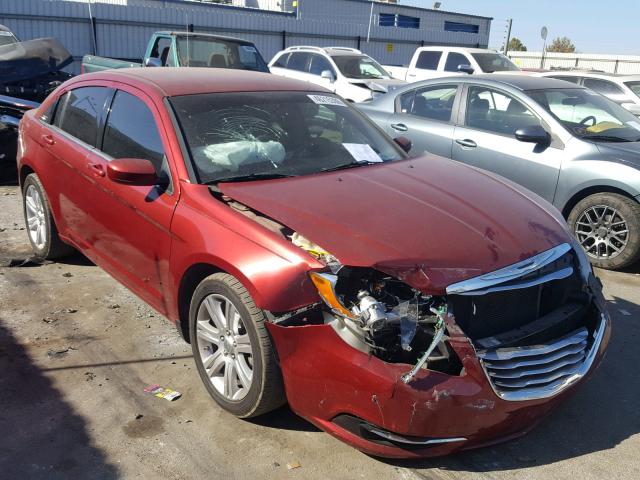 1C3CCBAB3DN640037 - 2013 CHRYSLER 200 LX RED photo 1