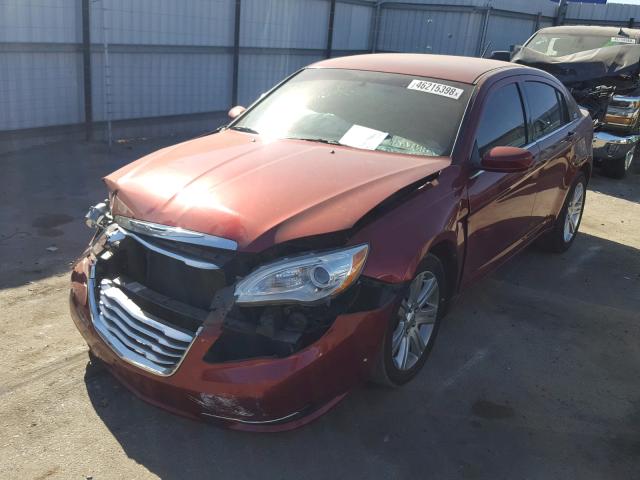 1C3CCBAB3DN640037 - 2013 CHRYSLER 200 LX RED photo 2