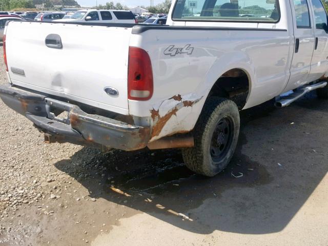 1FTWW31P35EC56908 - 2005 FORD F350 SRW S WHITE photo 9